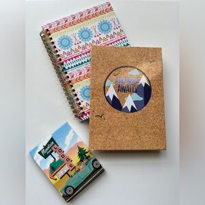 Adventure Awaits Cork Notebook set